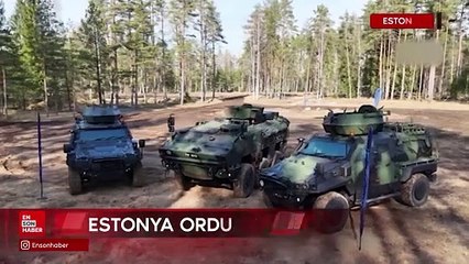 Türk zırhlı araçları Estonya'ya güç katıyor
