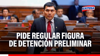 Américo Gonza pide regular figura de detención preliminar en relación a la gravedad de delitos imputados