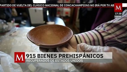 Recuperan 915 bienes arqueológicos que estaban en poder de Estados Unidos