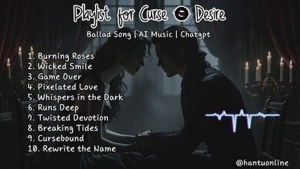 Playlist for Curse & Desire | Ballad Song | AI Music | Chatgpt |English Song