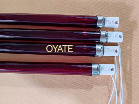 346mm 240v 1500w Ruby Jacketed Infrared Quartz Heat Tube Infared Quartz Heating Elements