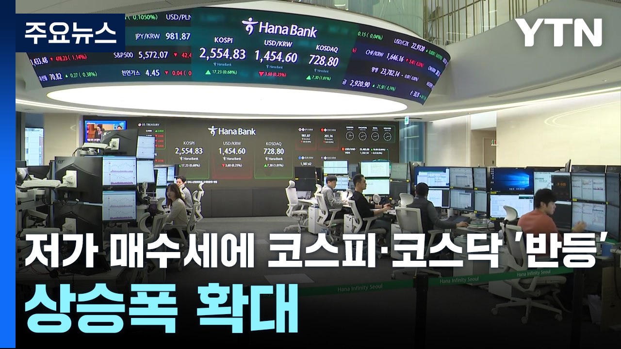 저가 매수세에 코스피·코스닥 '반등'...상승폭 확대 / YTN