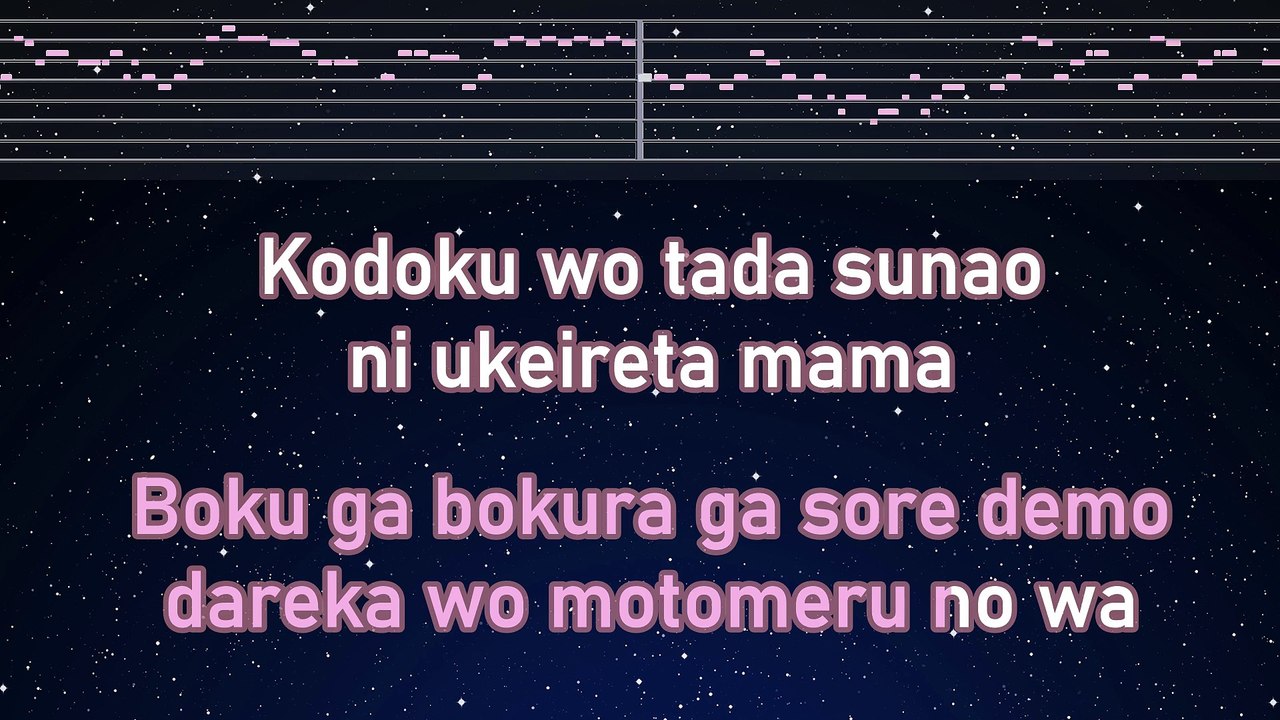 Karaoke♬ Monotone - YOASOBI 【No Guide Melody】 Instrumental, Lyric Romanized