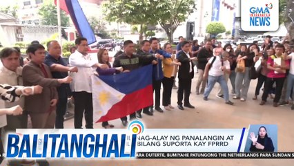 Davao City Council, nag-alay ng panalangin at nagtirik ng kandila bilang suporta kay FPRRD | Balitanghali