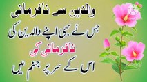 Waldain Se Nafarmani! Best Urdu Quotes🔥! Urdu Islamic quotes💥! Golden Words💥! ISLAMIC URDU MEWAT