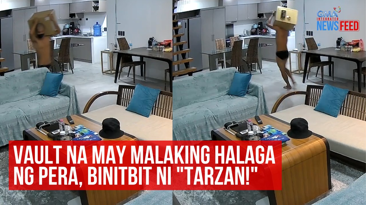 Vault na may malaking halaga ng pera, binitbit ni "Tarzan!"| GMA Integrated Newsfeed