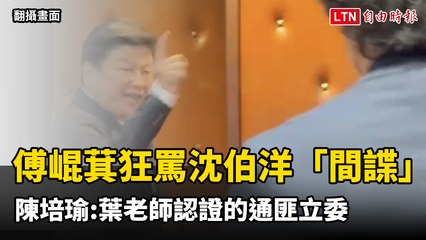 傅崐萁怒轟沈伯洋為「間諜」，陳培瑜反擊：葉老師認證的通匪立委！🚨