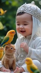 Cute baby reciting Surah