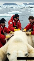🐻‍❄️🚿 Rescuing a Giant Polar Bear! Watch the Incredible Cleaning Transformation! 😲✨