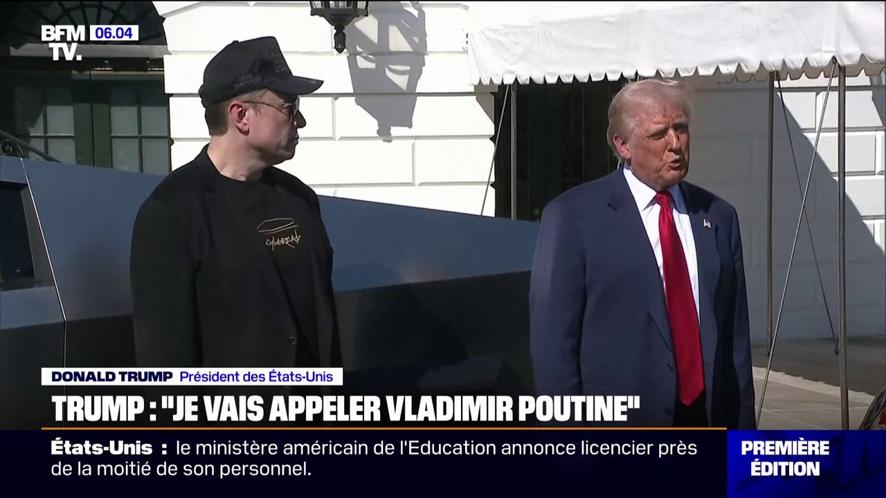 Proposition de trêve entre la Russie et l'Ukraine: Donald Trump affirme qu'il va "appeler Vladimir Poutine" et dit espérer "qu'il va aussi accepter"