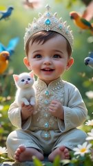 Cute baby reciting various Surah