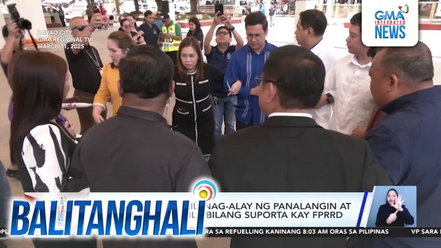Davao City Council, nag-alay ng panalangin at nagtirik ng kandila bilang suporta kay FPRRD | Balitanghali