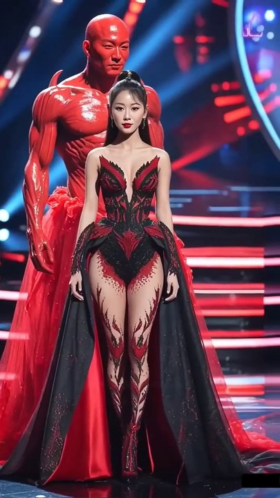 Maternal Flame: Pregnant Woman-Phoenix Hybrid Ignites the Meri