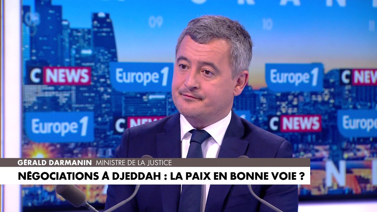 Les négociations pour la paix en Ukraine réjouissent Gérald Darmanin