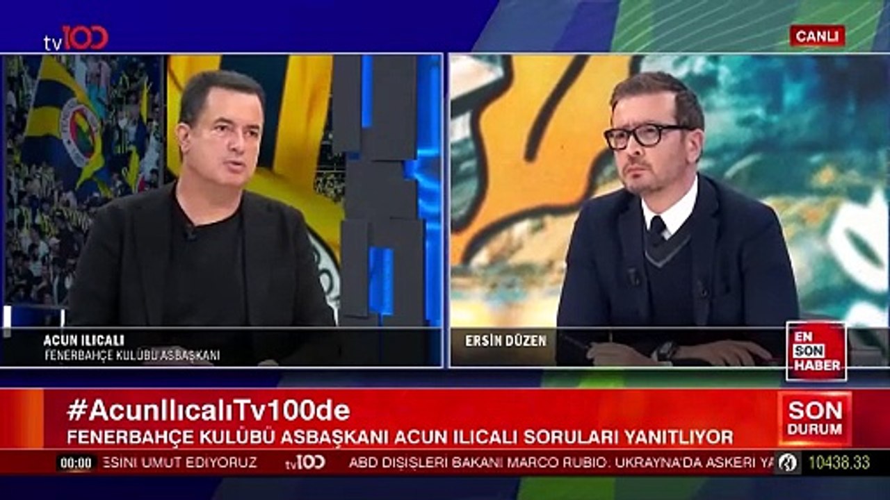Acun Ilıcalı, Ekrem İmamoğlu iddialarına tv100 canlı yayınında cevap verdi