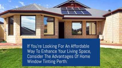 Home Window Tinting Perth