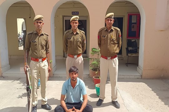 बहरोड़ थाना पुलिस की कार्रवाई