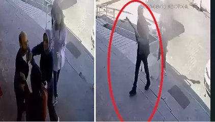 Doktora beyzbol sopalı saldırı girişimi kamerada