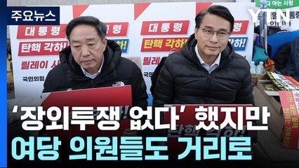 '장외투쟁 없다' 했지만...여당 의원들도 거리로 / YTN
