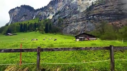 Lauterbrunnen 4K Rainy - Switzerland