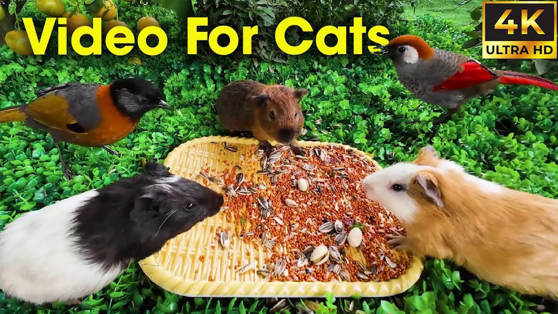 ⁣Ultimate Video for Cats - Birds, Squirrels & Nature Sounds for Hours of Fun