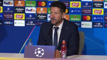 Simeone : "Nous voulons aller en finale !"