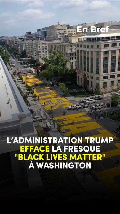 La fresque "Black Lives Matter" effacée à Washington
