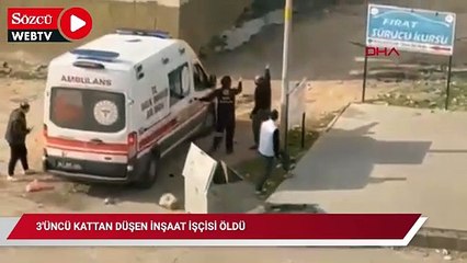3'üncü kattan düşen inşaat işçisi öldü