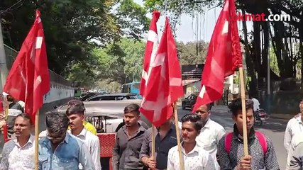 पोस्ट खात्याच्या विरोधात कर्मचारी रस्त्यावर