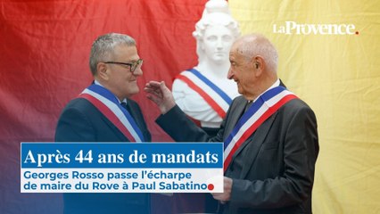 Après 44 années de mandats au Rove, Georges Rosso passe l’écharpe de maire à Paul Sabatino