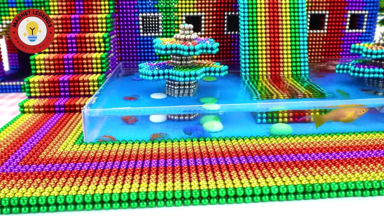 Magnetic Creations Build a luxury pet villa with magnetic balls