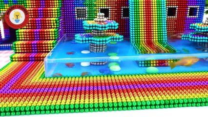 Magnetic Creations Build a luxury pet villa with magnetic balls