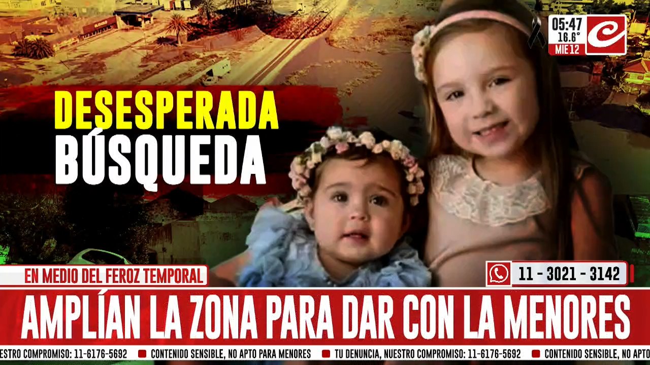 Catástrofe en Bahía Blanca: continúa la desesperada búsqueda de Delfina y Pilar