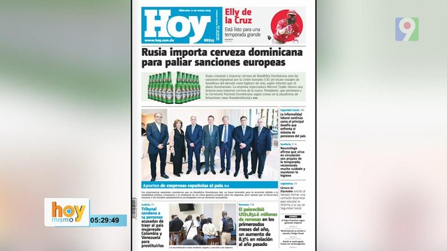 Titulares prensa dominicana miércoles 12 de marzo 2025 | Hoy Mismo