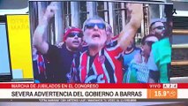 Marcha política en Buenos Aires genera tensiones por presencia de barras bravas