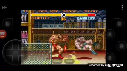 Street Fighter II Turbo: Hyper Fighting Zangief vs Zangief clone luta completa