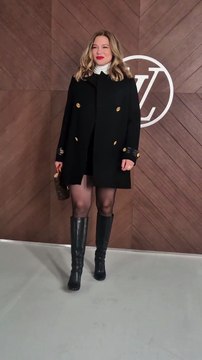 Léa Seydoux lors du défilé Louis Vuitton du 10 mars 2025