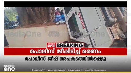 പ്രതിയുമായി പോയ പൊലീസ് ജീപ്പ് അപകടത്തിൽപ്പെട്ട് വഴിയോര കച്ചവടക്കാരനായ ഒരാൾ മരിച്ചു