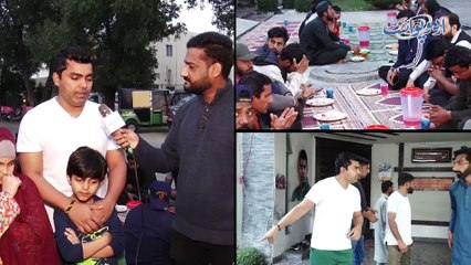 Cricketer Umar Akmal's Sehri And Iftar Dastarkhwan - Distributing Food With His Son And Daughter