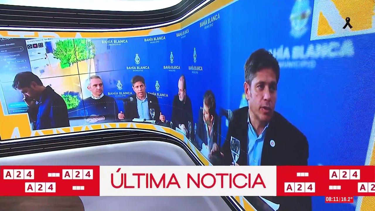 Javier Milei visita Bahía Blanca tras las inundaciones