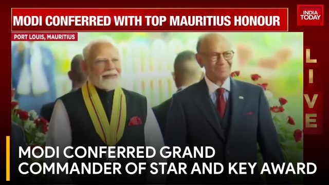 PM Modi receives Mauritius' highest honour