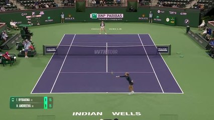 Indian Wells - Andreeva sans pitié face à Rybakina