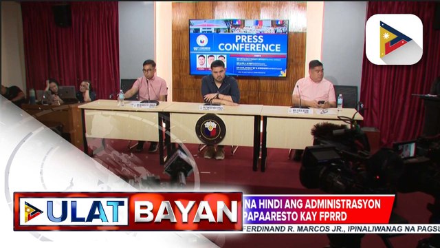 Ilang kongresista, nanindigan na hindi ang administrasyon ang may pakana ng pagpapaaresto kay dating Pangulong Rodrigo Duterte