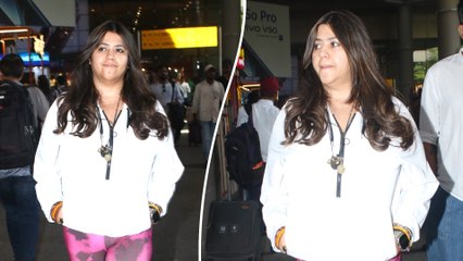 Ektaa Kapoor The Balaji Telefilms Boss Lady Makes Her Starry Entry At The Mumbai Airport!