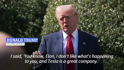 Trump shops for a Tesla at the White House in show of support for Musk