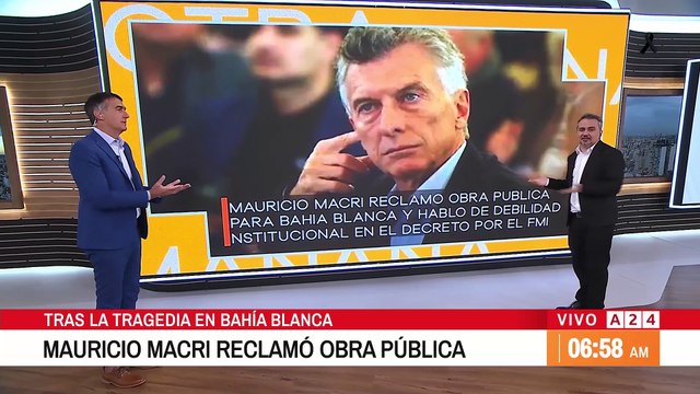 📢 TRAS LA TRAGEDIA DE BAHÍA BLANCA: MAURICIO MACRI RECLAMÓ OBRA PÚBLICA