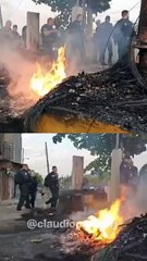 Vídeo mostra polícia destruindo mansão de luxo usada por líder de facção
