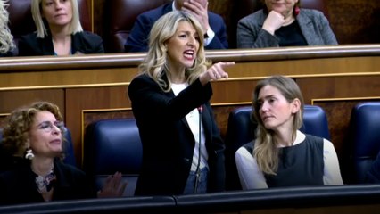 Yolanda Díaz: "Feijóo justifica la violencia machista porque un hombre tenga un mal divorcio"