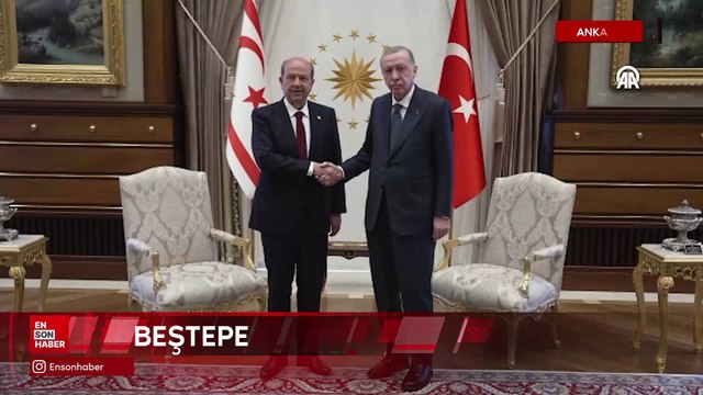Cumhurbaşkanı Erdoğan, KKTC Cumhurbaşkanı Tatar ile görüştü