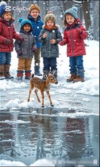 Brave Kids Rescue Baby Deer Trapped on Frozen Lake 😭😢#totherescue #everydayheroes #missiontorescue